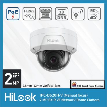 Camera IP Dome 2MP HiLook IPC-D620H-V