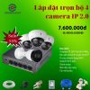 Lắp đặt trọn bộ 4 camera ip DAHUA tích hợp POE 2MP