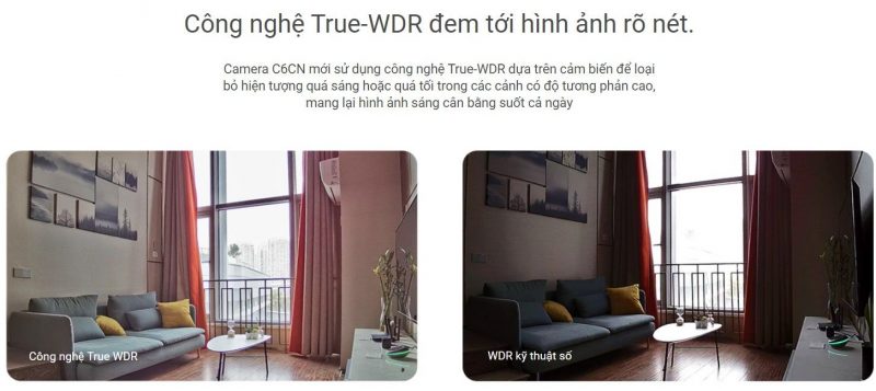 Công nghệ True-WDR đem tới hình ảnh rõ nét